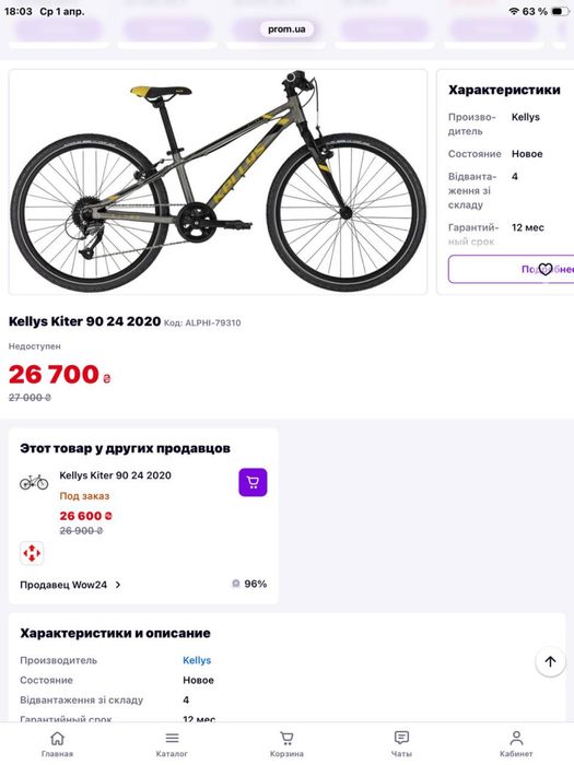 Велосипед Kellys Kiter 90