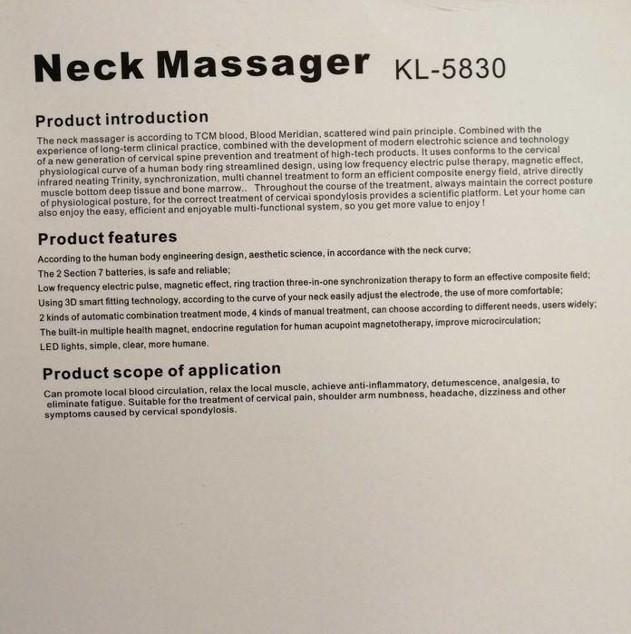 Massajador de Pescoço