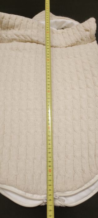 Вязаный MagBaby Твикс бежевый на трикотаже