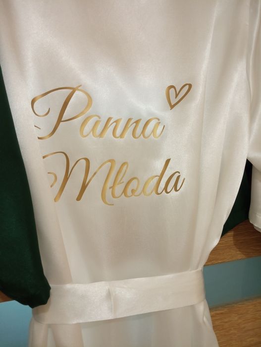 Komplet szlafroków ślubnych dla Panny Młodej, Świadkowej i Mamy