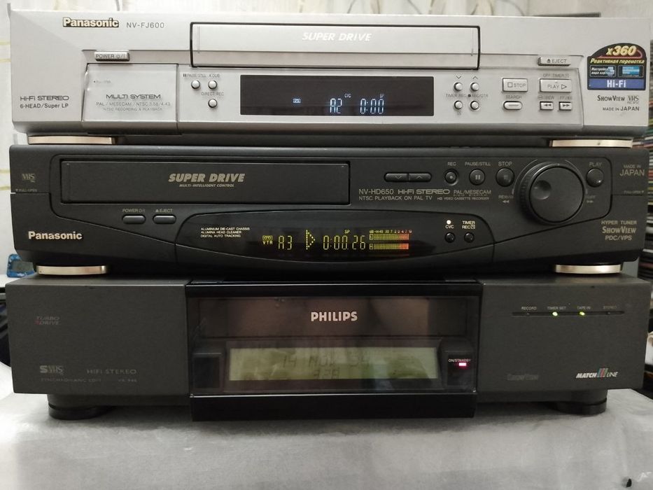 Видеомагнитофоны стерео hi fi