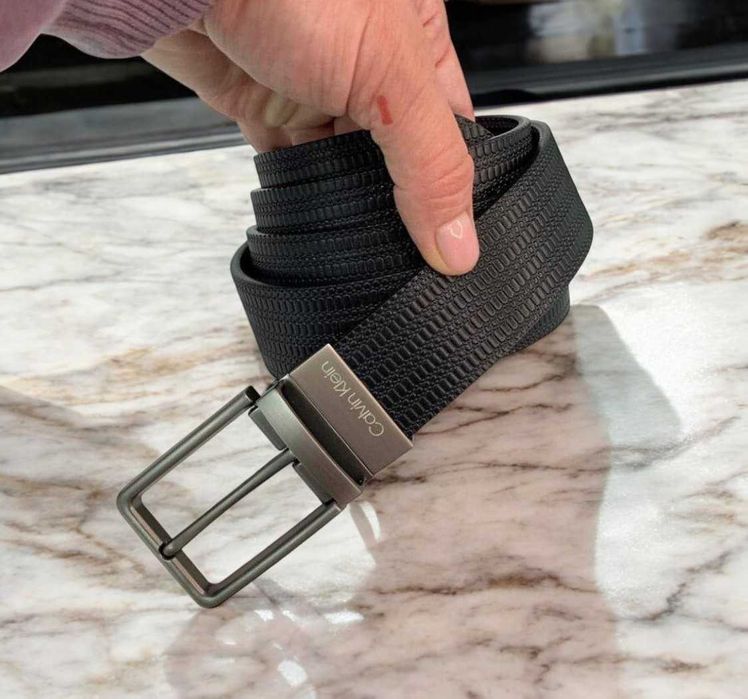 Ремінь CALVIN KLEIN, шкіряний ремінь Кельвін Кляйн, без передплати