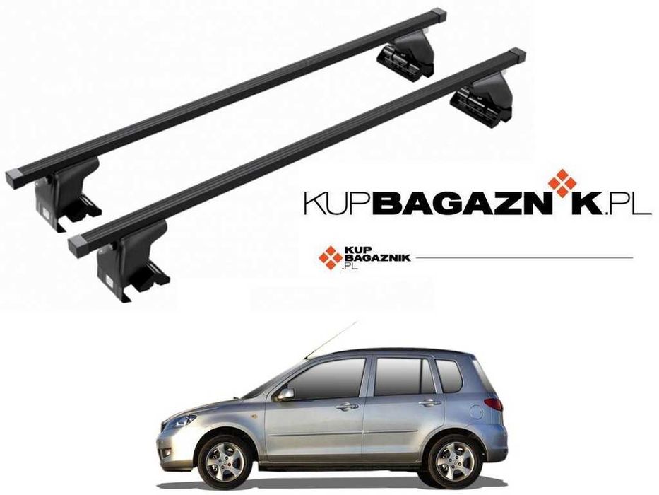 Bagażnik Dachowy MAZDA 2 Hatchback od 2003 do 2007 bazowy bez relingów