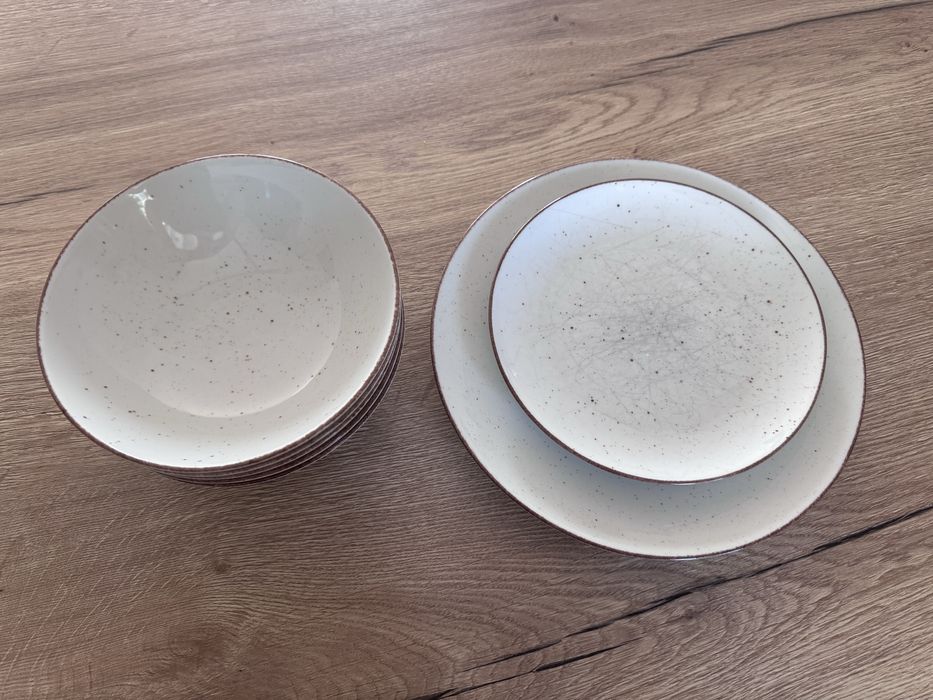 Lubiana boss 6630U budyniowa talerz głęboki 18 cm plus 2 talerze
