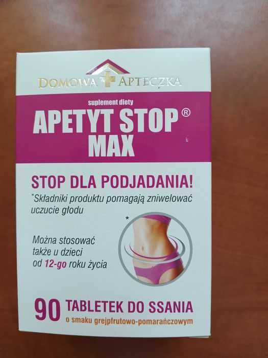 STOP dla podjadania APETYT STOP MAX duże opakowanie 90 tabl do ssania