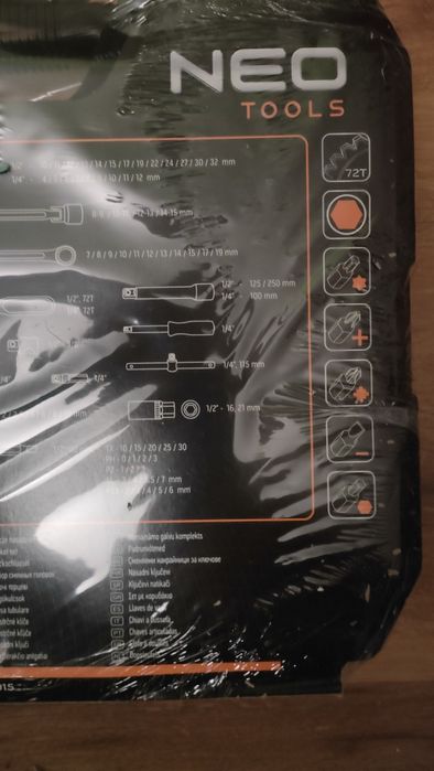 Klucze nasadowe neo tools 77 elementów zestw 08-915