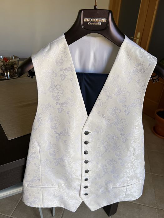 Fato casamento, noivo, Fraque Enzo Romano e camisa Arax Gazzo