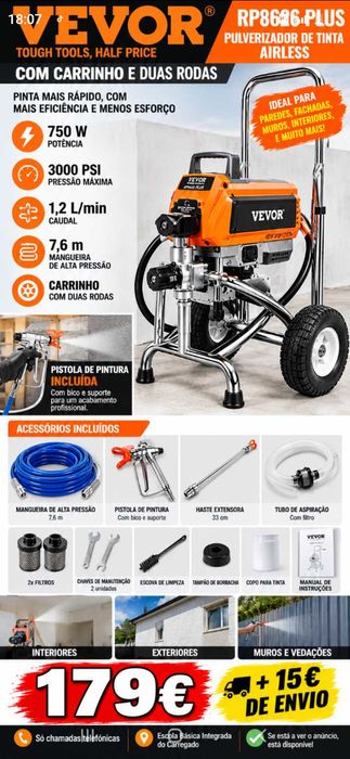 Máquina de Pintura 179€. Oportunidade