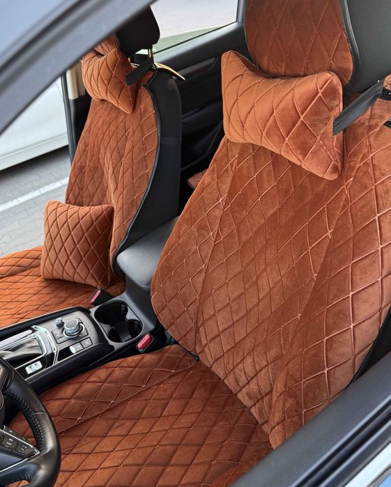 Накидки на сидіння авто Алькантара, автонакидки, чохли