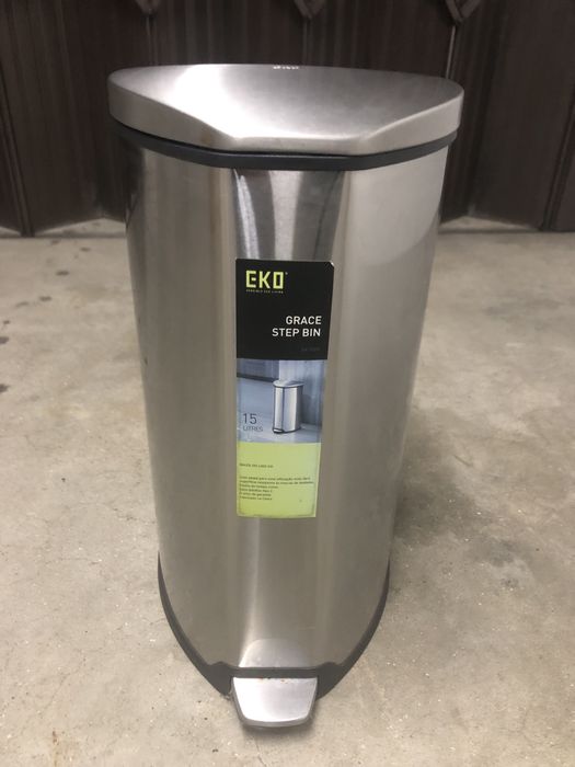 Balde de lixo EKO aço inox 15l