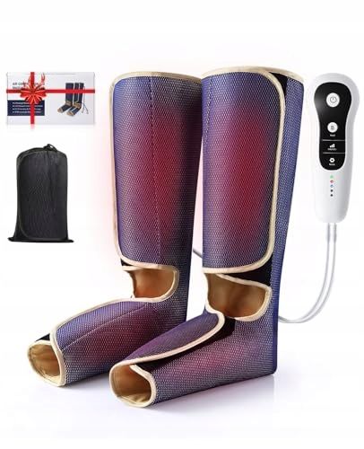 Masażer nóg Creliver z ciepłem kompresją powietrza RLS ból łydek