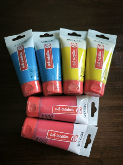 Tubos de tinta acrílica Talens/Liquitex (novo)