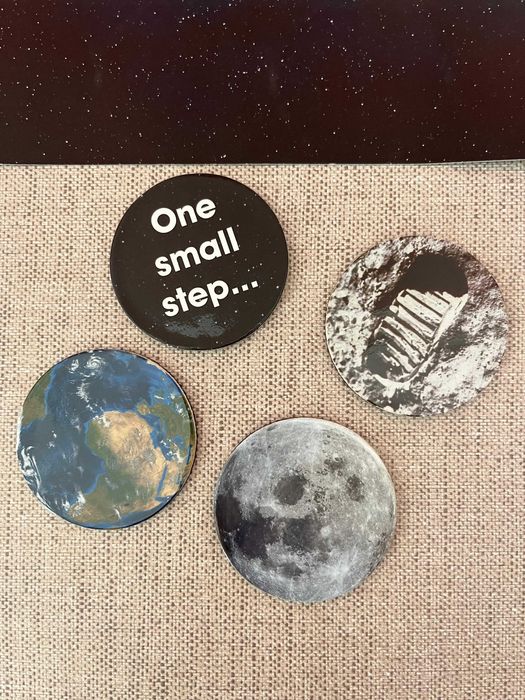Conjunto de 4 Ímanes - Missão Apollo 11