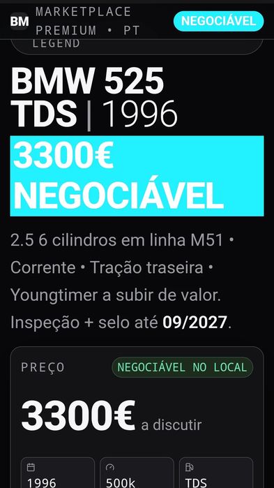 E39 525tds 6 cilindros 2.5 diesel 143 cv