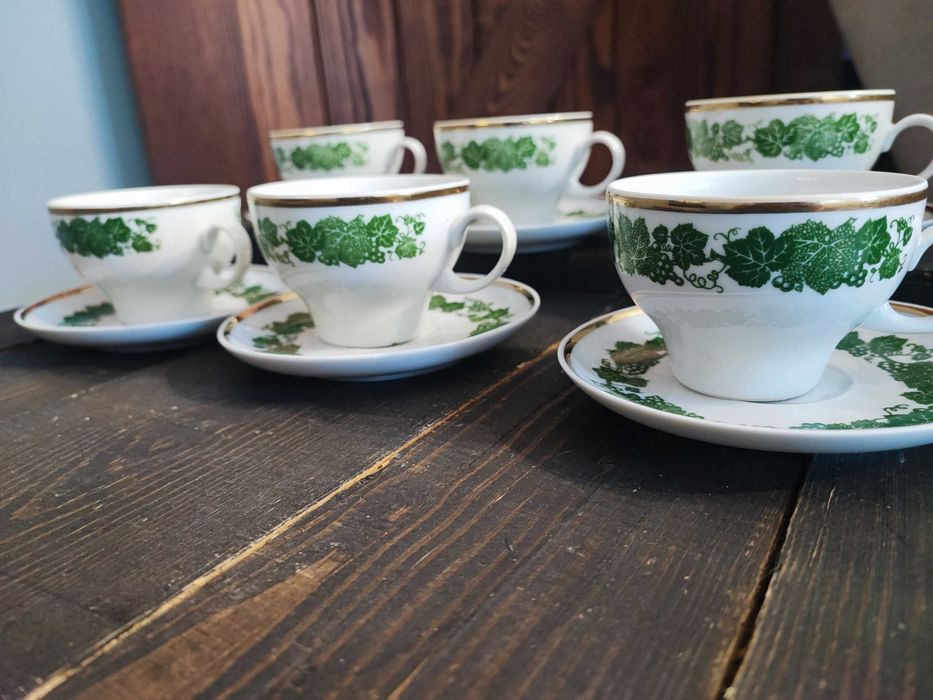 Filiżanki liść winogronu Kahla