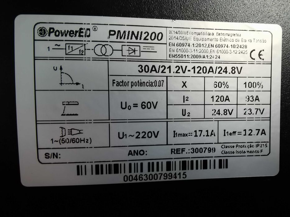 Inverter MMA MINI 200A Novo