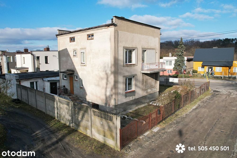 Dom piętrowy 128 m2 + budynek mieszkalny, działka 400 m2, Lipno