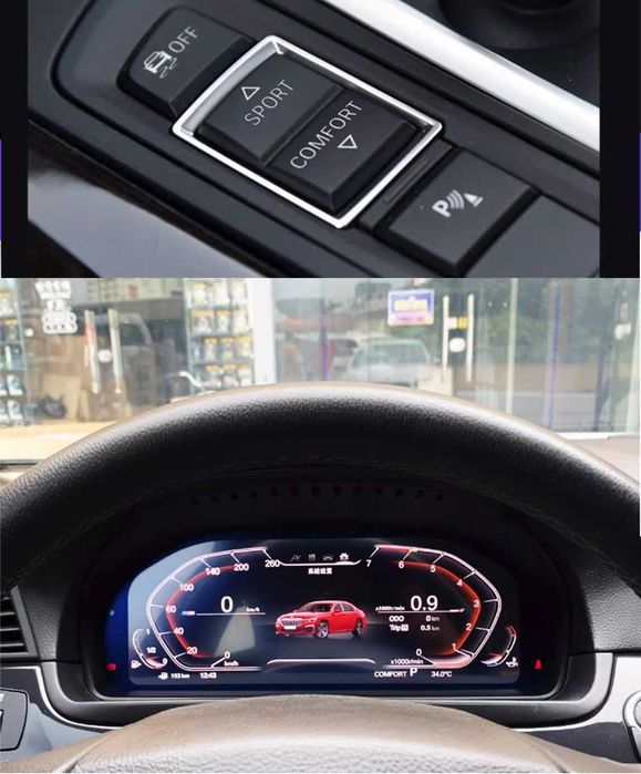 Wirtualny Kokpit Licznik Zegary Liczniki Cyfrowe Digital Cluster BMW X5 E70 X6 E71 System CCC CIC BOSE