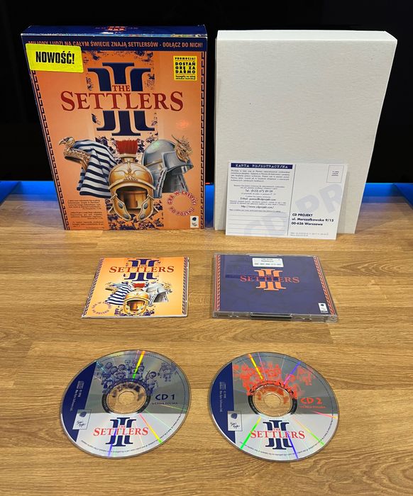 The Settlers III 3 (PC PL 1998) BIG BOX kompletne premierowe wydanie