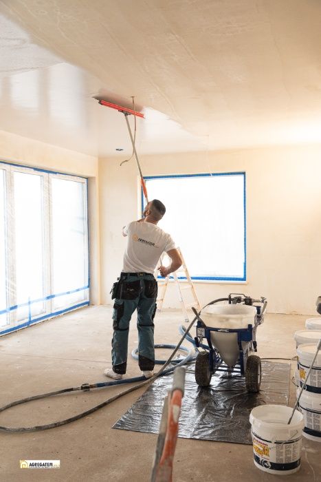 Agregatem.pl Gładzie natryskowe, szpachlowanie Szczecin TANIO