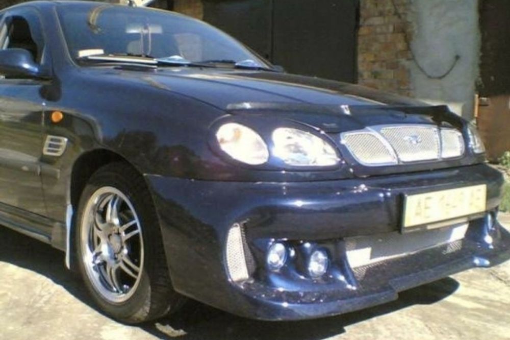 Бампера на Деу Ланос тюнинг. Бампер Lanos,Sens тюнингованый перед зад