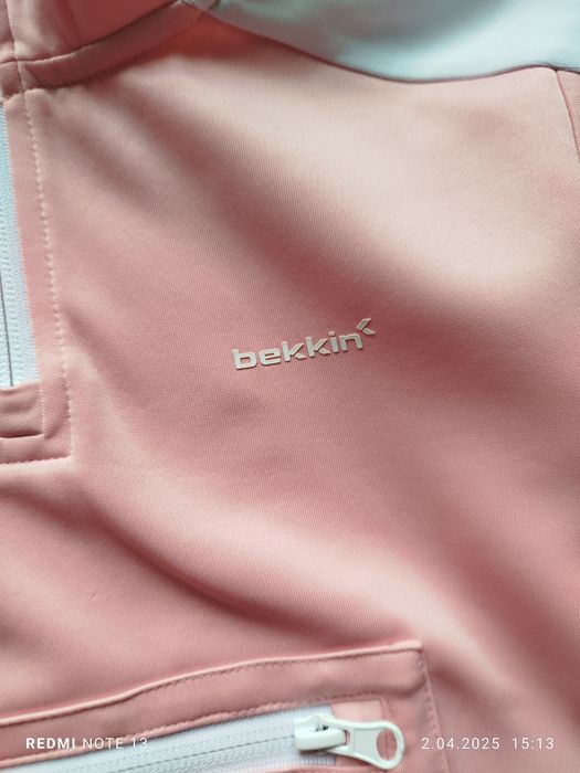 Pudroworóżowa bluza sportowa wf gimnastyka rower bekkin 110 4-5 lat