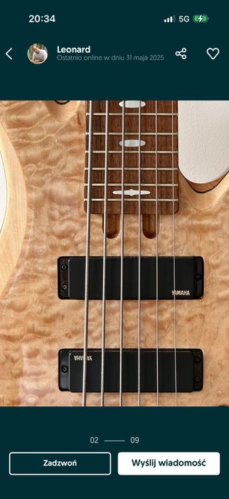 Gitara Basowa Yamaha TRB1006J Bas 6 strunowy + pokrowiec