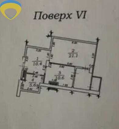 1-кімнатна квартира за адресою (площа 54 м²) - Atlanta.ua - фото 3