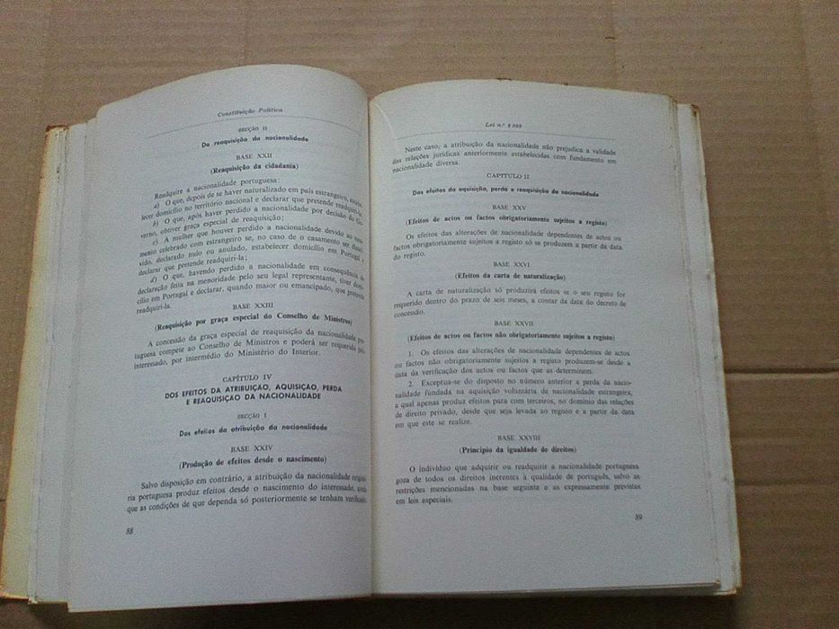 Constituição politica e diplomas complementares