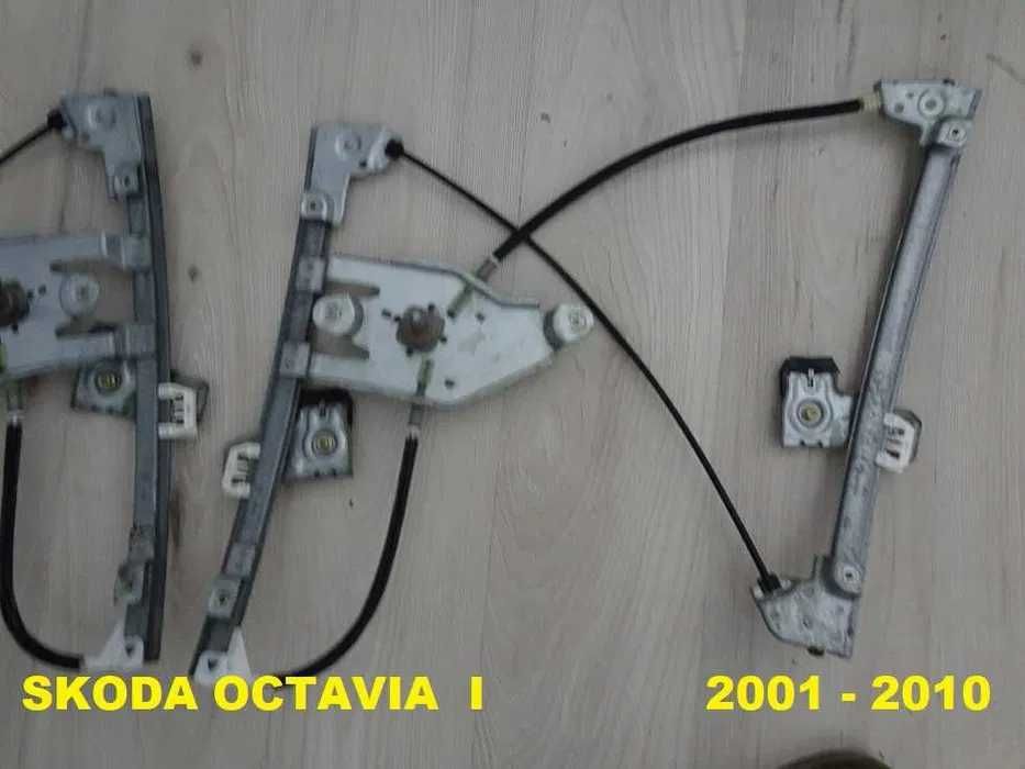 Podnośnik Mechanizm Szyby Skoda Octavia I Przód Prawy Ręczny [5a]