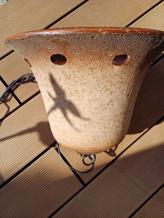 Lampa wiszaca gliniana