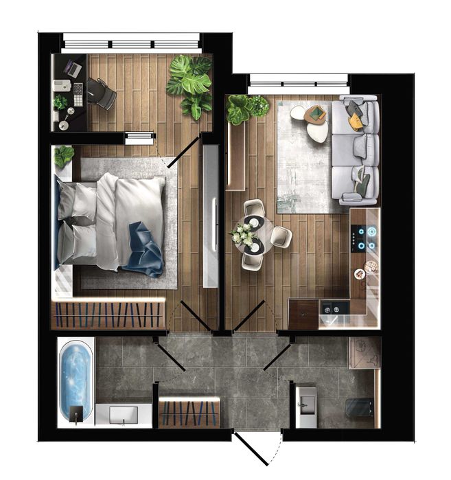 Продаж 1-кімнатної квартири, новобудова ЖК TWINS RESIDENCE Біла Церква