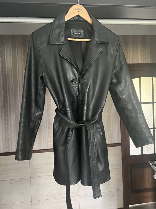 Тренч ! Кожаный тренч ! Пальто ! Кожаная куртка !