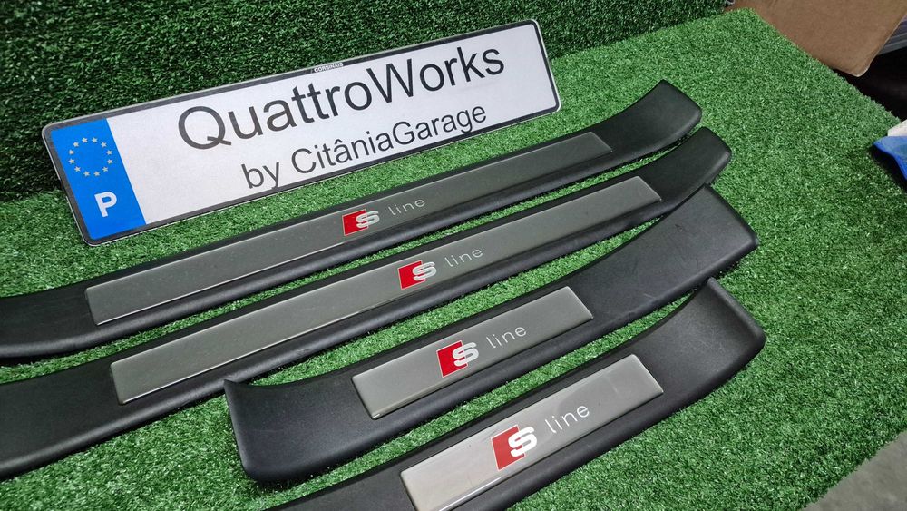 Soleiras S-Line Audi A4 B6 B7 8E originais OEM em excelente estado