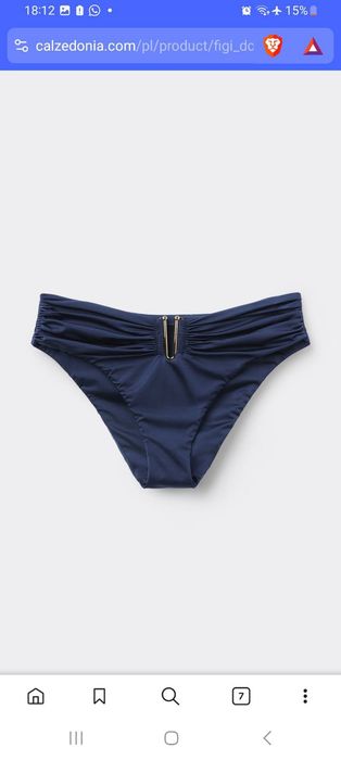 Calzedonia - Timeless Diva figi bikini L (102E) Niebieski (Royal Blue)