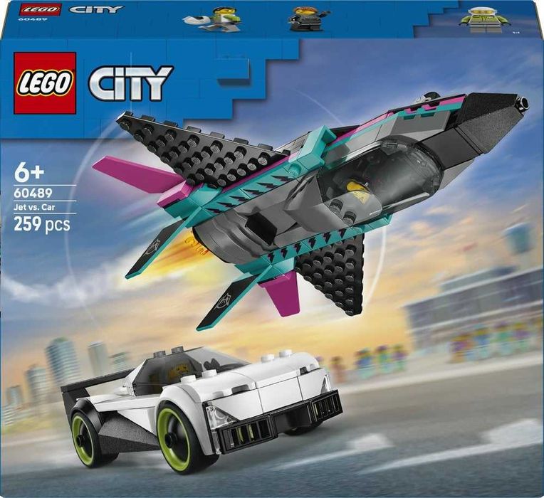 LEGO City 60489 Odrzutowiec kontra samochód