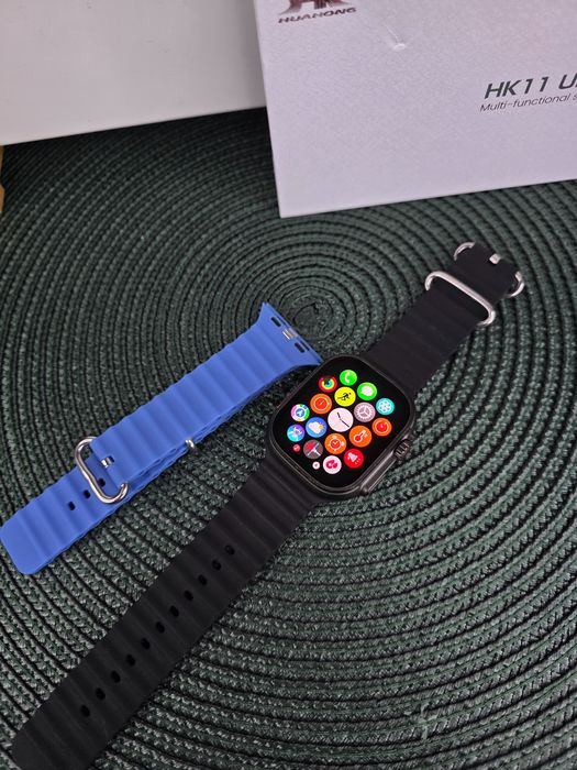 Smartwatch HK Ultra3 – NOWOŚĆ 2025, AMOLED 2,12” • 2 paski • NOWY