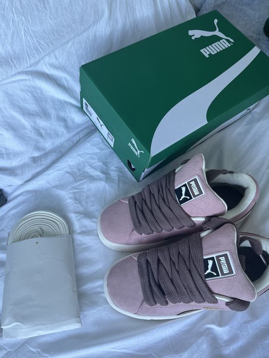 puma suede XL pink brown