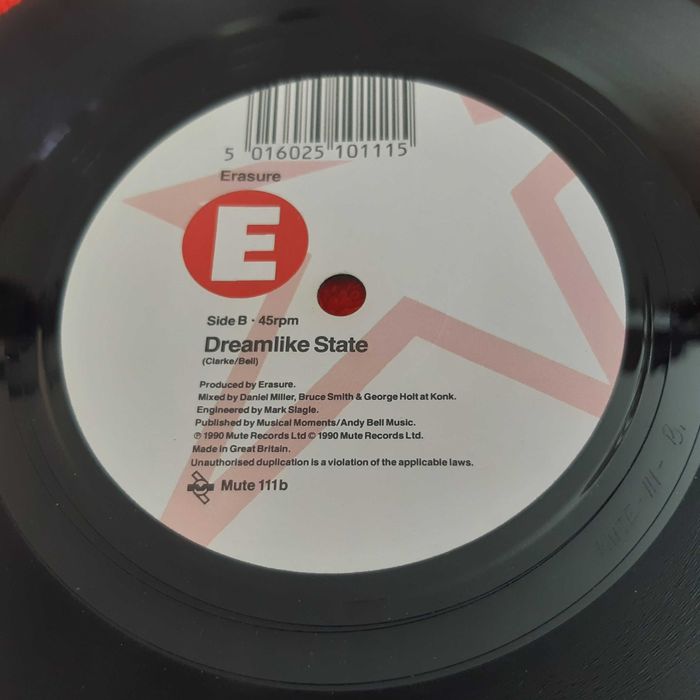 Disco Vinil Single Erasure - Star / Dreamlike State