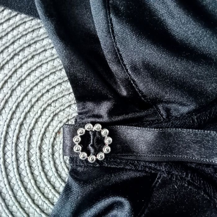 Biustonosz balkonetka, czarny AVA 75D