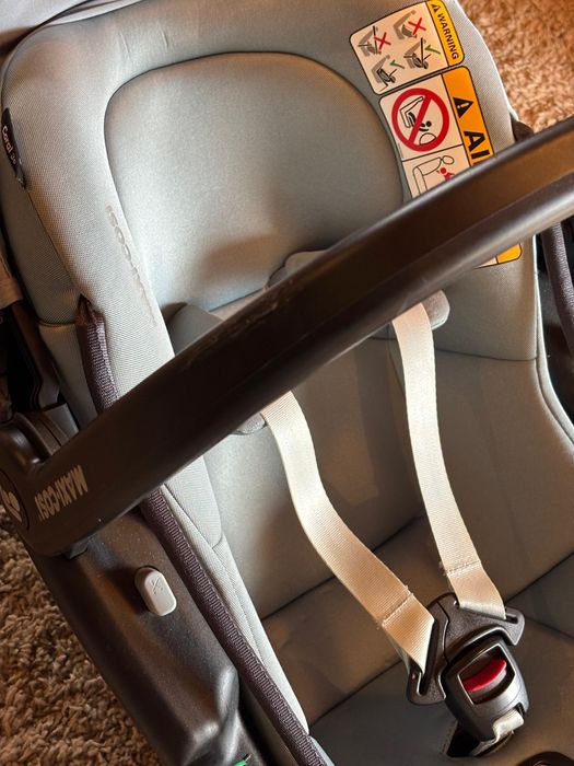 Cadeira-Auto Coral Maxicosi + isofix 360 + adaptadores carrinho