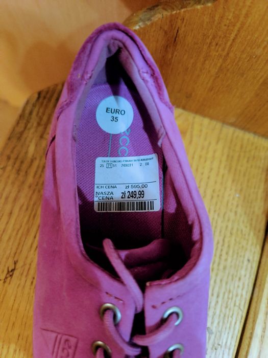 Nowe buty Ecco damskie rozmiar 35 fioletowe