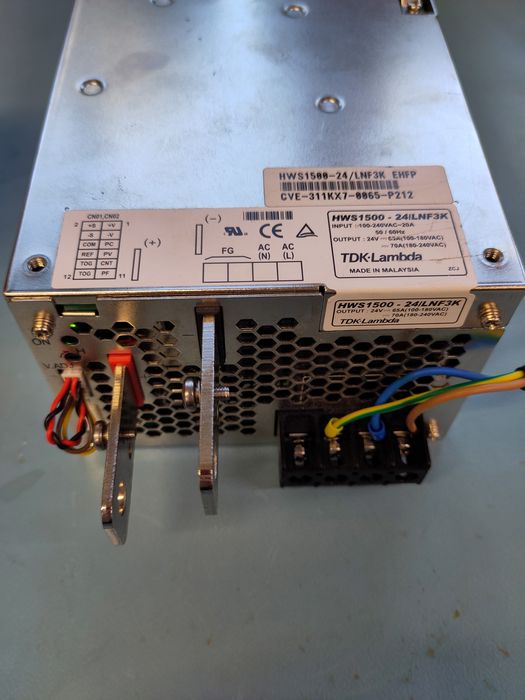 Zasilacz 24V 65A TDK Lambda 1,5kW przemysłowy medyczny HWS1500-24