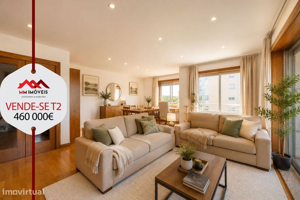 Apartamento T2 | Varandas da Foz | Varanda | Praia | Lugar de Garagem