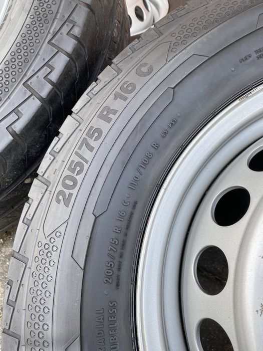 Felgi+Opony Mercedes Sprinter Blizniak 205/75R16C 6xContinental 15R