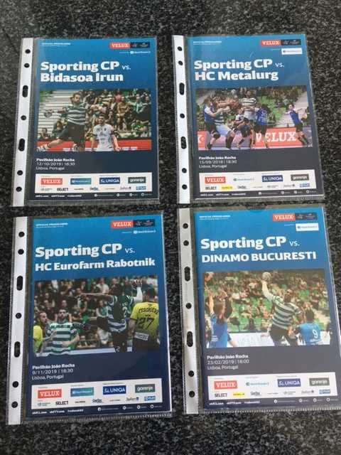 Sporting - Futebol/Andebol /Futsal/Hóquei - Programas de Jogo Oficiais