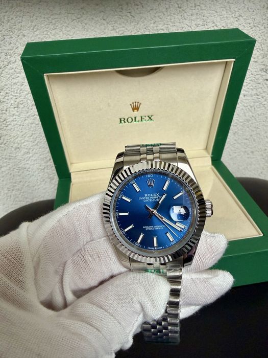 годинник Rolex Datejust 41мм Blue Механіка з автопідзаводом Знижка‼️