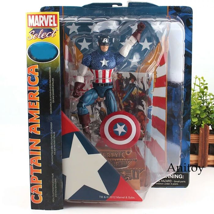 Marvel Select - Capitão América Novo e Fechado