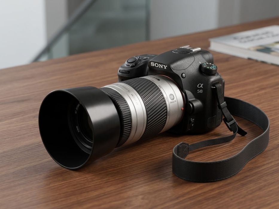 Sony A58 + Minolta 75-300mm + Torba | Tylko 19 000 zdjęć