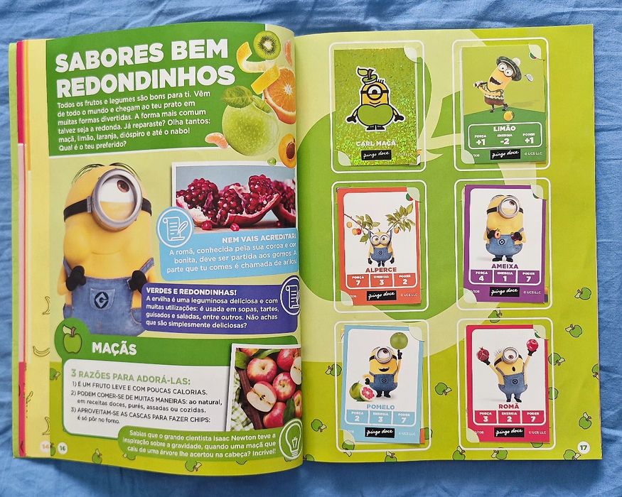 Caderneta completa Minions Frumania mais 69 repetidas